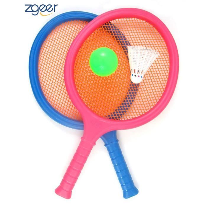 Badminton pour Enfants, avec 2 Raquettes, Balle et Birdie