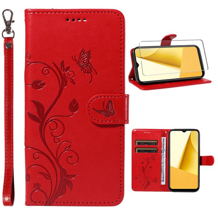 Coque Pour Xiaomi Redmi 13C / Xiaomi Poco C65, étui Rétro En PU, Avec