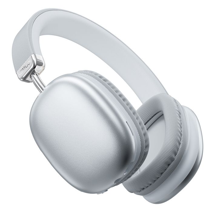 VEATOOL Casque sans Fil Bluetooth 5.3 Égalisation Tri-fréquence Son Stéréo Micro Intégré Autonomie de 40H Argent