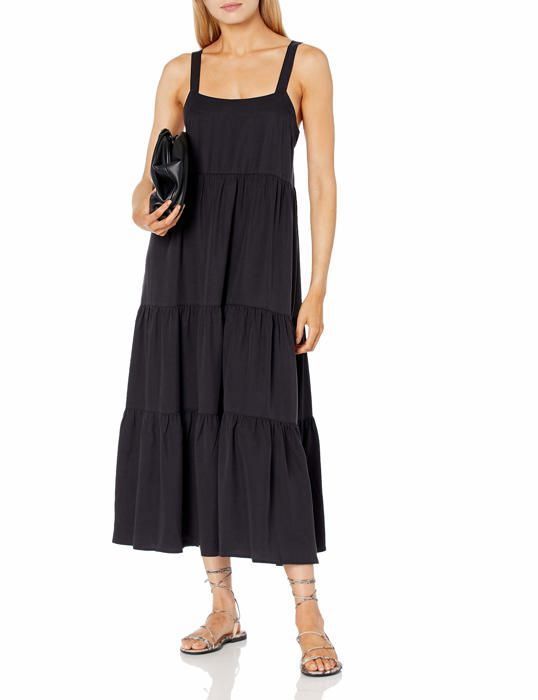Dropp Robe Robe The drop - Core-Britt-01-Black-XXS - Britt Robe Longue Evasee a ...