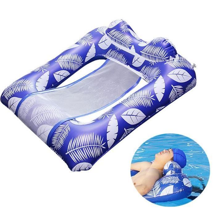 Matelas gonflable de piscine avec porte gobelet