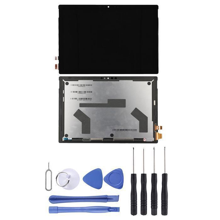 Visiodirect – Ecran complet pour Microsoft Surface Pro 7 1866 12.3 noir V2 LP123WQ2 vitre tactile+écran LCD + Kit outils