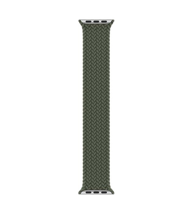 Bracelet original Apple Braided Solo Loop Inverness Green 42 / 44 / 45 / 49mm - taille 9 Reconditionné - Apple reconditionné disponible sur Cdiscount Seconde Vie