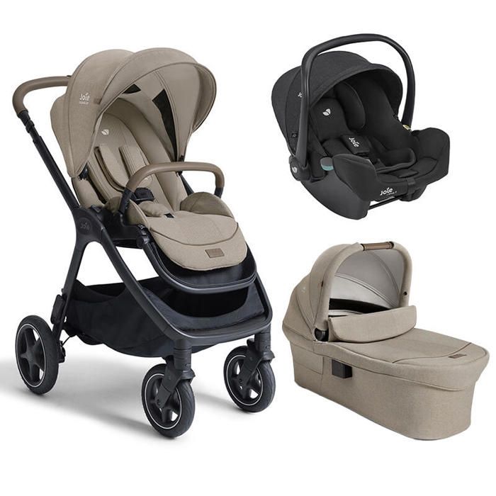 JOIE - Poussette Trio Finiti + Siège auto i-Snug 2 + Nacelle Ramble XL V2 Sandstone