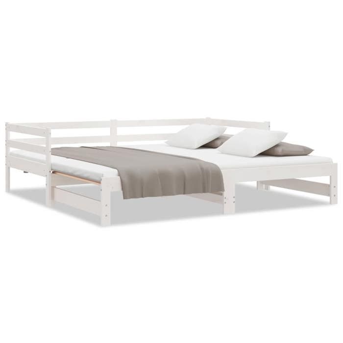 Lit Double Contemporain Lit coulissant sans matelas blanc 80x200 cm - 2 places SP1010BED33796088
