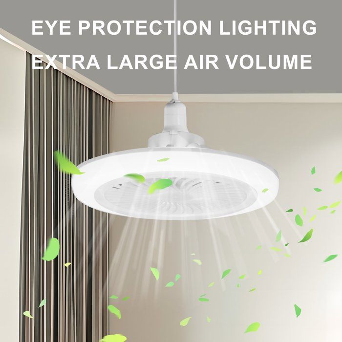 Ventilateur de Plafond LED 30W avec Télécommande – Éclairage 3 Couleurs 3 Vitesses Réglables Minuterie Intégrée Silencieux - Prumya