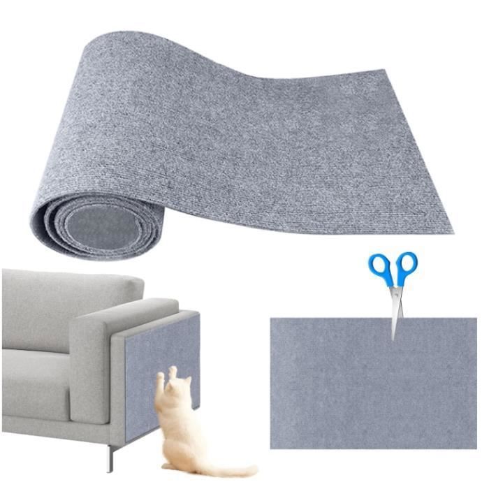 Meilleurs prix pour Protection Canape Chat Anti Griffe 40×200 cm DIY Protege Canape Griffe Chat Griffoir Chat Canapé Auto-adhésifs Gris Multic GRIFFOIR