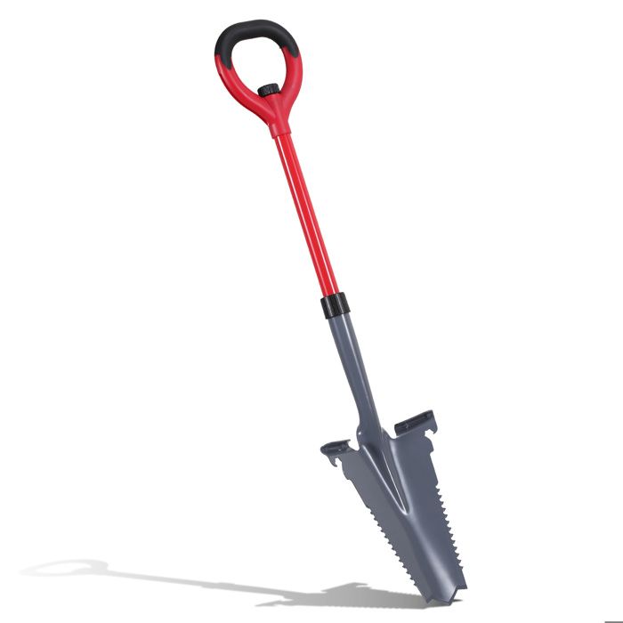 Bêche polyvalente pour jardin - Dents aiguisées en acier - Design léger ...