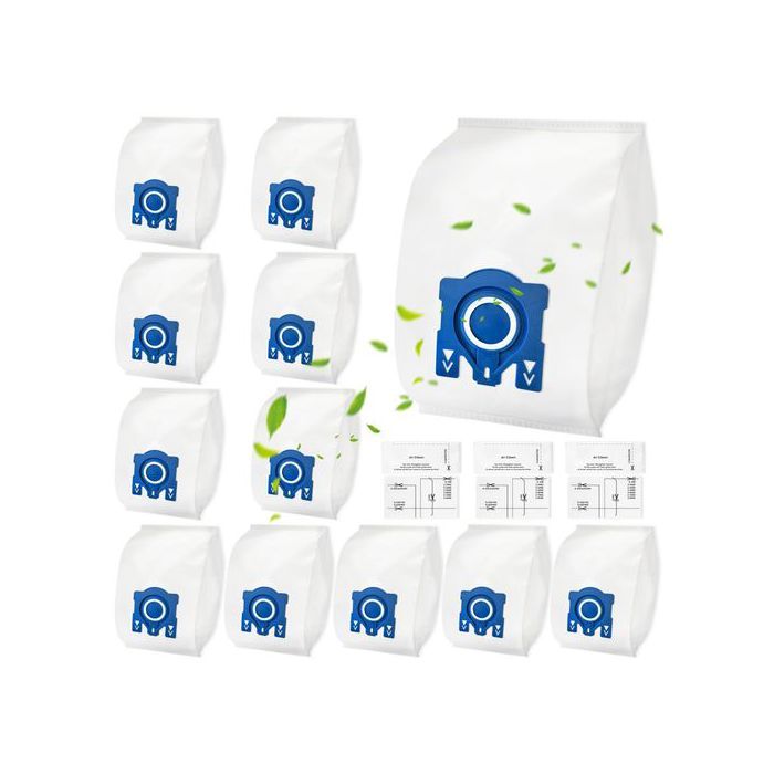 Lot De 5 Sacs à Poussière Microfibre HyClean Pure GN 3D Pour Aspirateur Miele - Filtration 99,9%, Compatible Classic C1, C2, C3