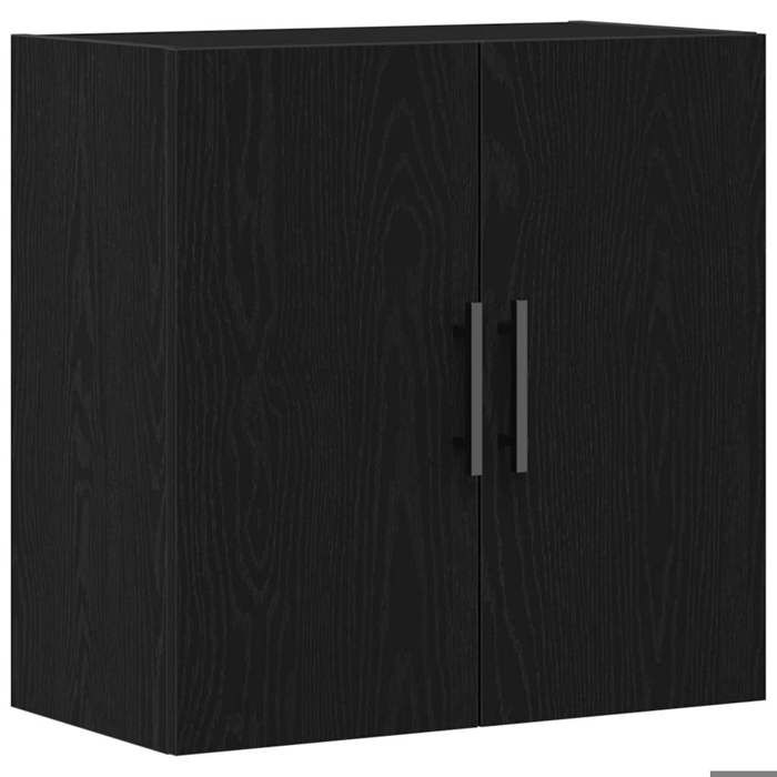 CLARENCE - NEW Armoire murale - JILLS - Placard Cuisine Mural Chêne Noir 60x31x60cm Bois dingénierie OCT457511027