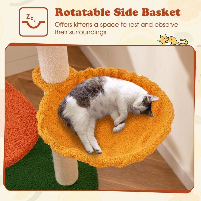 Meilleurs prix pour GIANTEX Arbre à Chat Style Fruits avec Griffoirs en Sisal Plates-Formes Perchoir avec Coussin Doux