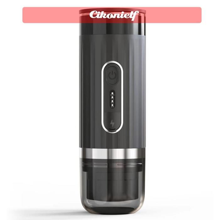 zerone petite cafetière Machine à café expresso électrique portable 3 en 1 15 à 20 electromenager cafetiere Noir avec chauffage