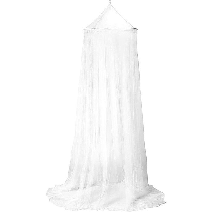 Moustiquaire de lit Grande Moustiquaire Ciel Suspendue Filet pour Lit de Bébé Enfant Hamac 230x60x850 Blanc