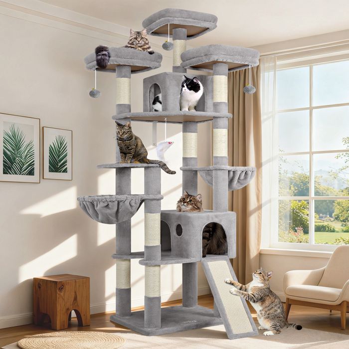 Globlazer Arbre à Chat Géant 210cm - Multi-Niveaux pour Grands