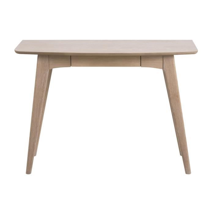 woodstock bureau en bois massif 105 cm bois cdiscount maison