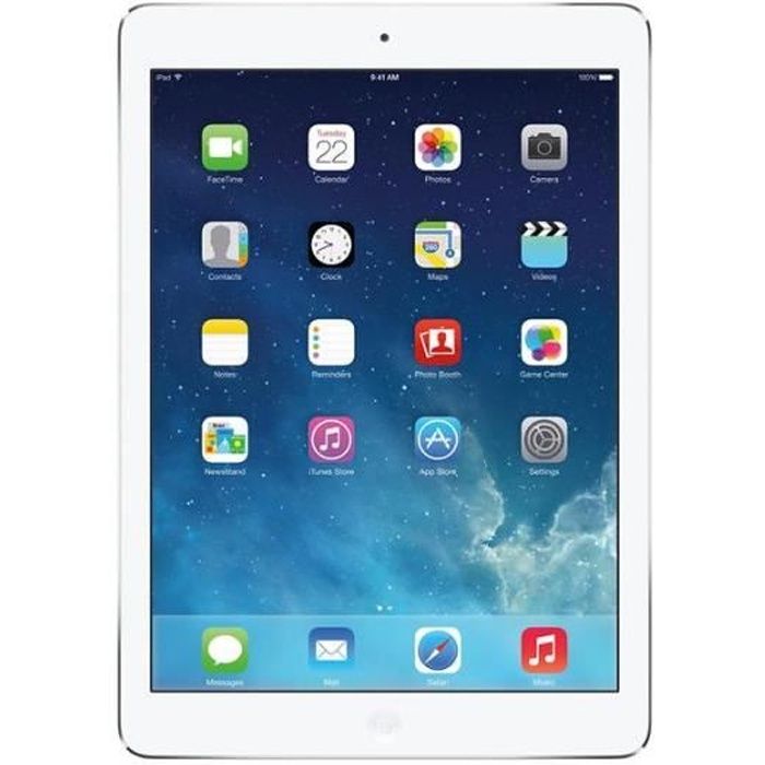 iPad Air – Apple – 16 Go – Wi-Fi – Argent – Écran Retina