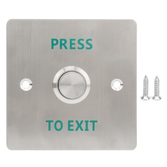Interrupteur Tactile Pour Porte D'entrée - Bouton Poussoir à LED - Système Contrôle D'accès - Installation Murale Ou Sur Porte - 7