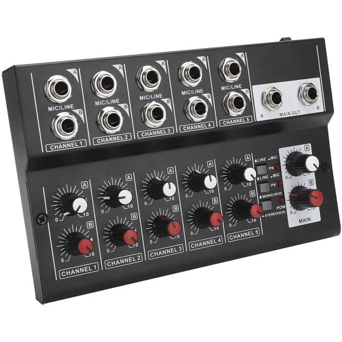 Carte Son V8 Mini Table De Mixage USB – Effets Sonores, Support Karaoké, Enregistrement Live, Mixeur Audio Stéréo Portable Pour Micro Dynamique & Musique