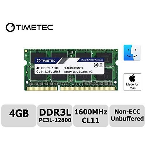 Kit RAM 16 Go (2x8 Go) DDR3L 1600 MHz Pour PC Portable - Hynix, PC3L-12800S, 1.35V, SODIMM