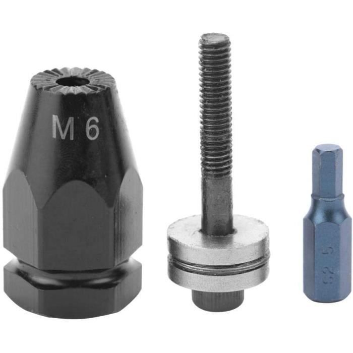 Rivet Nut tête Kit, M5 M6 M10 Hex tige droite hexagonale Pince Shank