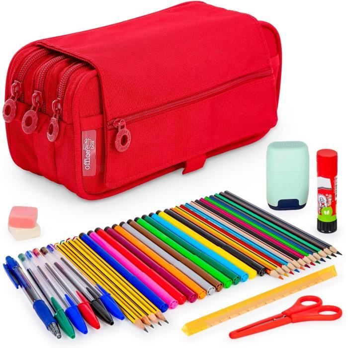 ensemble-de-trousse-scolaire-triple-avec-3-fermetures-clair-et