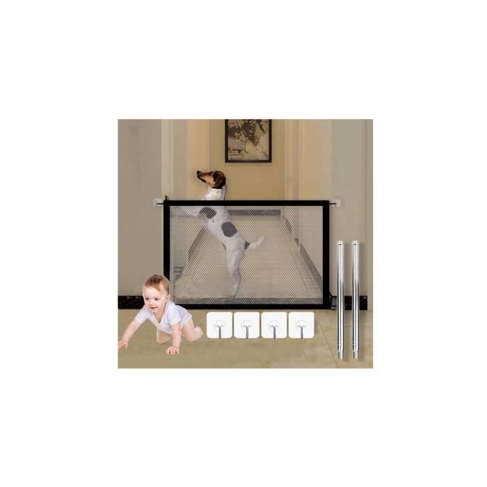 GOPLUS Barrière de Sécurité Pliable 2 Pans avec Tapis Antidérapants,Grille de Sécurité avec Charnières Métalliques,Animaux,Blanc GOPLUS Barrière de Sécurité Pliable 2 Pans avec Tapis Antidérapants,Grille de Sécurité avec Charnières Métalliques,Animaux,Blanc