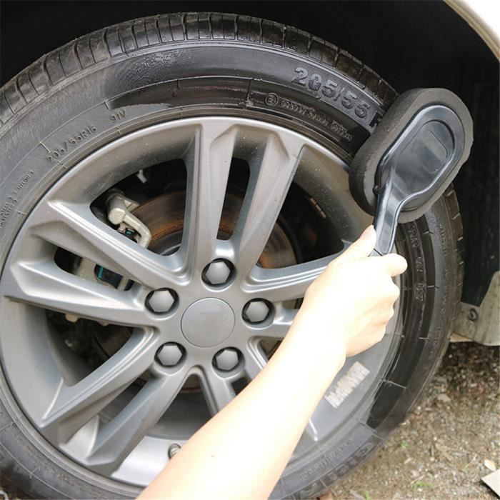 1 pièce brosse de nettoyage à la cire pour pneus de voiture roue polissage  ép