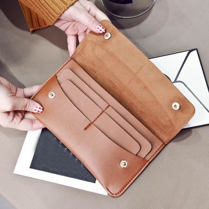 Femme boucle portefeuille monnaie pochette sac à main carte de crédit titulaire d/'embrayage