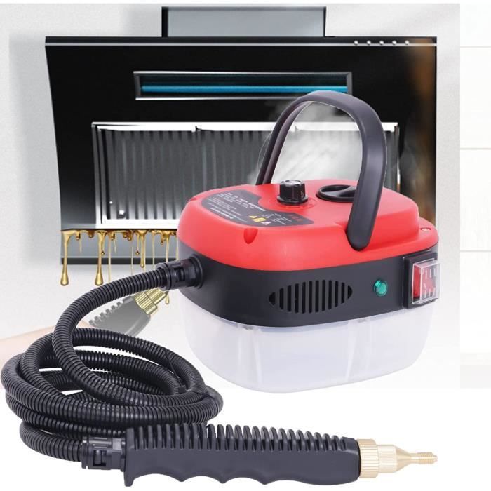 Nettoyeur Vapeur Irishom 2500W - Haute Pression - Rouge (comme Neuf, Défaut Mineur Possible)