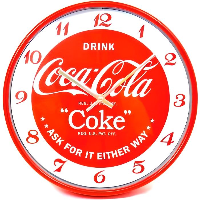 Horloge Murale Coca Cola Officiel