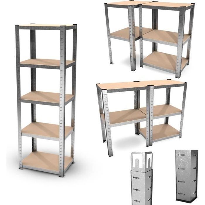 Etagere De Rangement Polyvalente En Metal Charge Lourde Max
