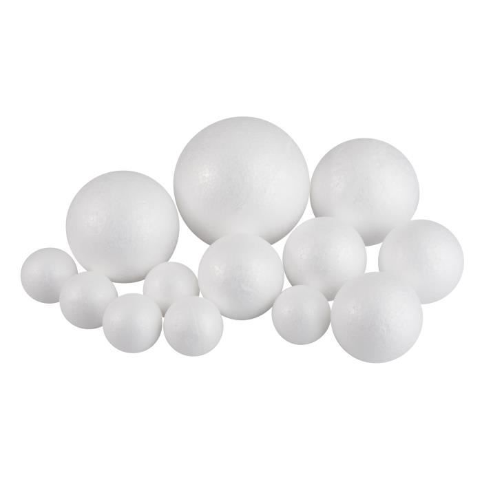 Set de boules en polystyrène VBS, 13 pièces