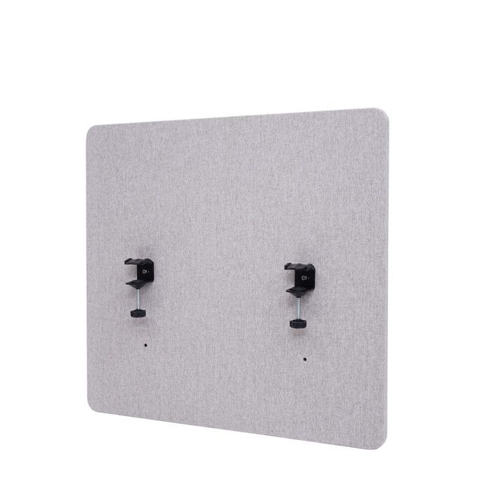 Paroi De Séparation Acoustique Hwc-g75 Panneau Tissu 120x60cm Gris à