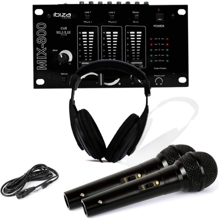 Table De Mixage Mix 800 Avec 2 Platines – Occasion, Bon état
