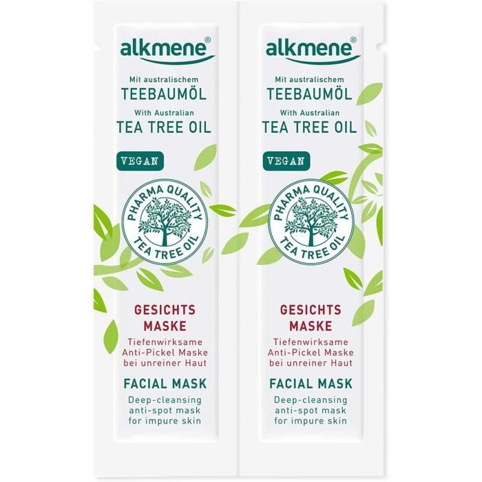 Masque Pour Le Visage Tea Tree Oil Anti Acneique Soin Les Peaux
