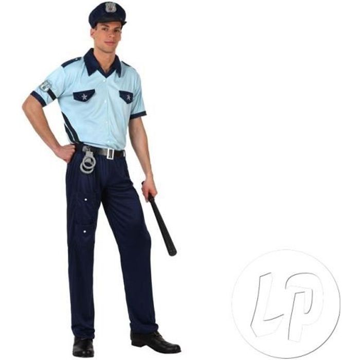 Ceinture TecTake dressforfun Costume pour Homme Policier L | No. 301436 Pantalon Confortable 