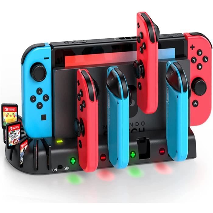 Chargeur JoyCon pour Nintendo Switch-Switch OLED, Station de Charge pour  Manette Nintendo Switch avec 8 Emplacements de Jeu et Ind - Cdiscount