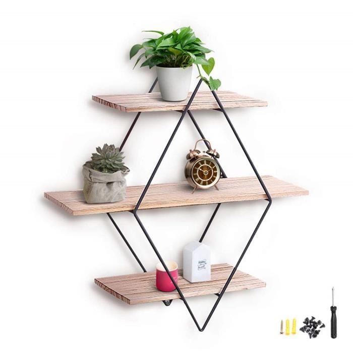 Oomom Etagere Murale Design Moderne Avec 3 Etageres Style Nordique