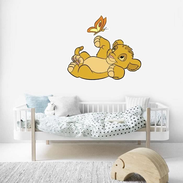 Sticker Autocollant Simba Le Roi Lion Stickers Lion King Muraux Pour