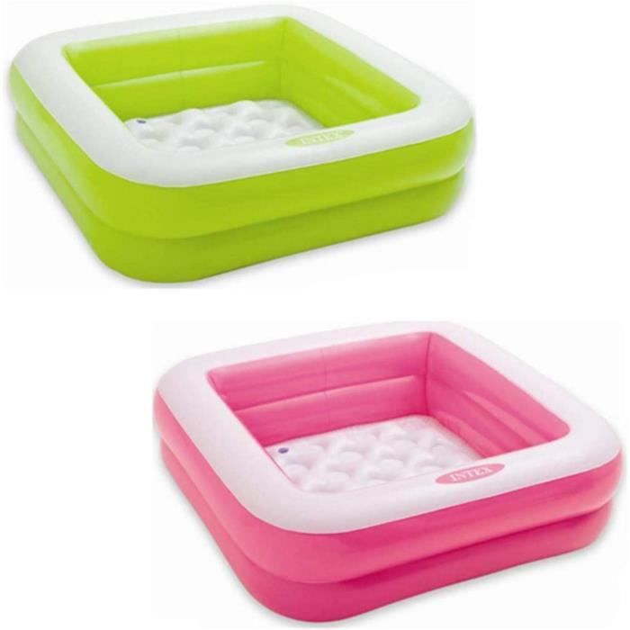 Piscine Gonflable Carrée Enfant - Pataugeoire Bébé Jardin Extérieur Été Famille