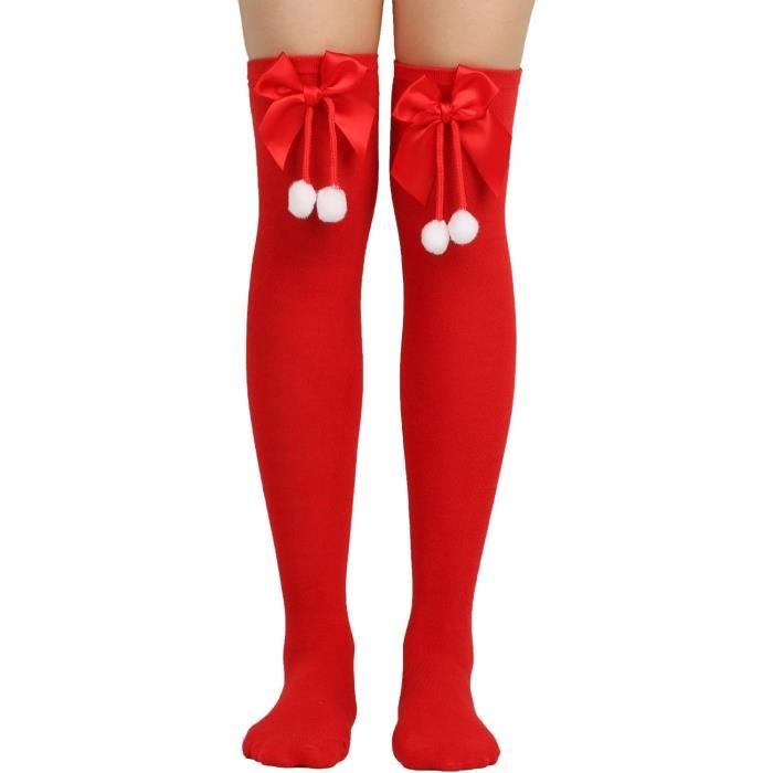 Chaussette Haute Femme Montantes Chaussettes De Genoux De Noel Chaussettes Du Genou Bas De Dessin Anime Femmes Chaussette u8760 Cdiscount Maison