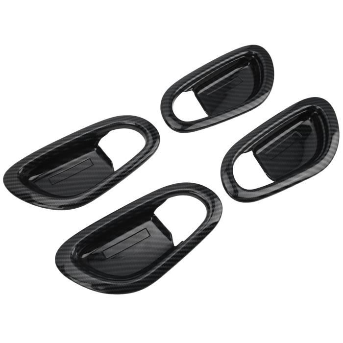 Couvercle Poignée Porte Renault Clio II/Mégane I - ABS - Noir - Remplacement Direct