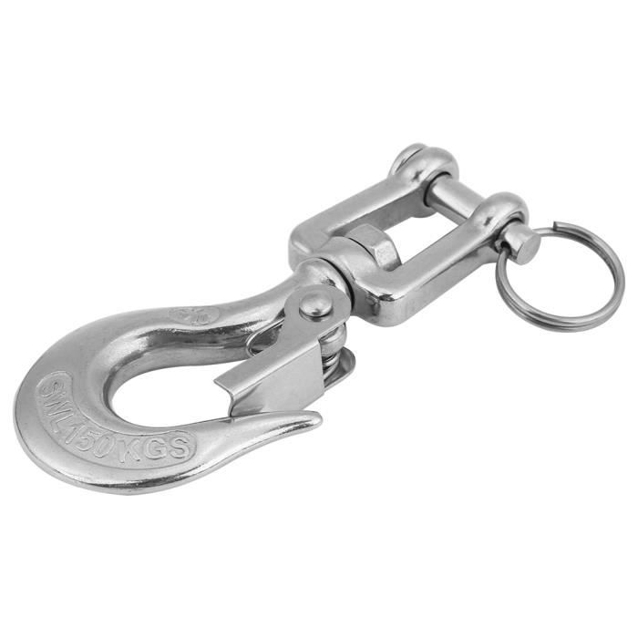 Crochet De Levage Pivotant 1000KG Acier Inoxydable 304 - Rotation 360°, Pour Grue, Levage Industriel