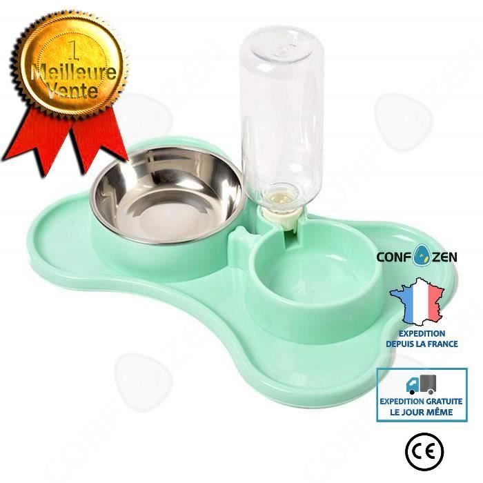 Comparer les prix de CONFO Gamelle d'alimentation Lente pour Chiens Distributeur Eau Automatique pour Chat Chien