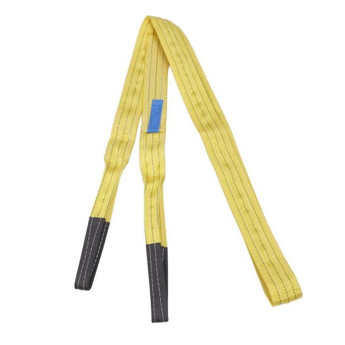 Sangle De Récupération Braun 3000 Kg - 1m Jaune Avec Noyau Polyester