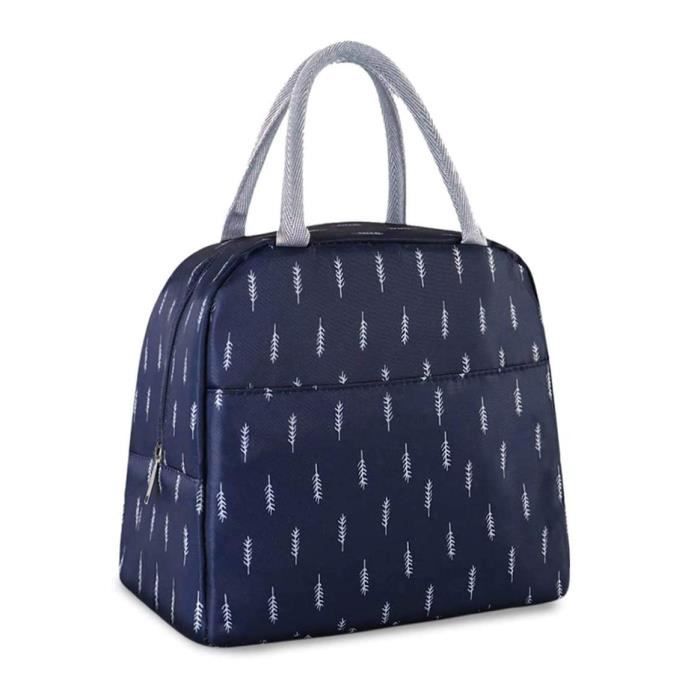 Sac Isotherme Repas 9.5L ZXTGBQ - Lunch Box Portable Étanché Blanc Pour Bureau, École Et Pique-Nique