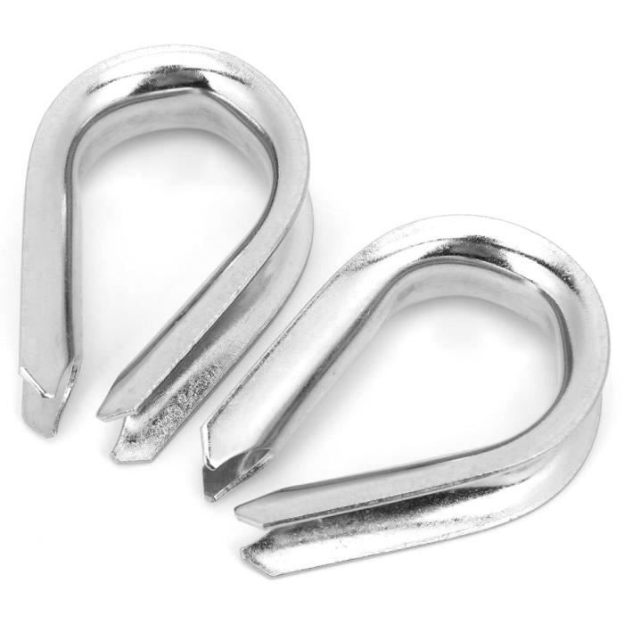 Paquet De 50 Pinces à Câble Malléables Galvanisées 1/8" - Pour Électricité, Rangement