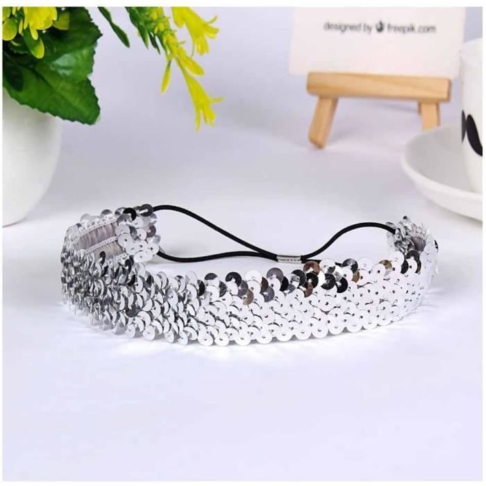 Bandeau Serre-tête élastique Lame Argent Avec Nœud – FEDRA – Femme
