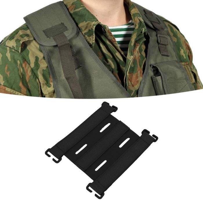 2 Bandes MOLLE Velcro | Panneaux Accroche-Patchs Tactiques – Noir, Vert OD, Beige Ou Multicam