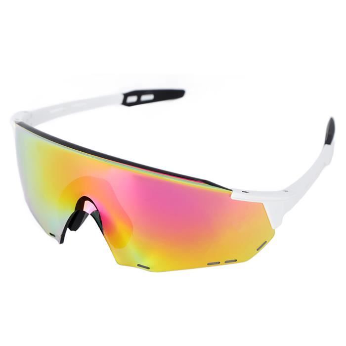 Lunettes De Sport Polarisées - 3 Verres Interchangeables (gris, Jaune, Transparent) - Monture Noire